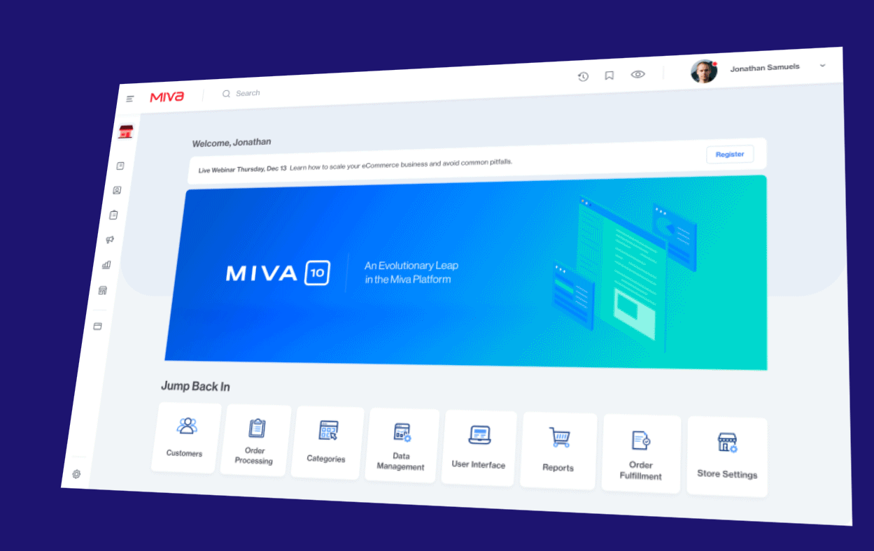 Animated gif showing a few screens of the new admin.